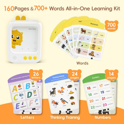 Talking Flash Cards, Montessori Learning Toy with 700+ Words, Built-in Stories & Songs – Educational Talking Flash Cards for Speech Therapy, Autism, and Toddler Gifts for Ages 3, 4, 5, 6