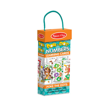 Melissa & Doug Poke-a-Dot! Numbers, Shapes & Colors Jumbo Learning Cards, 13 Double Sided Interactive Flash Cards, Educational Activities for Toddlers & Preschoolers, Ages 1+
