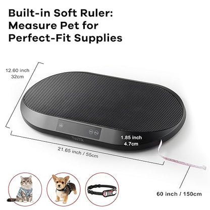 YauYik Baby Scale, Pet Scale for Weighing, 0.1Pecision Accurate Digital Scale for Baby, Cat, Puppy and Small Animals, 59-inch Height Measurement, LED Display, with Hold Function, Up to 88lbs
