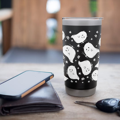 Halloween Ghost, Funny Cute Ghost Print Stainless Steel Insulated Tumbler