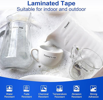 5-Pack TZe-131 Tze Tz Tape 12mm 0.47 Laminated Clear Compatible with Brother P Touch Label Tape Relpace for Brother Label Maker Tape Black on Clear Work for Ptouch PT-D220 PT-H110 PT-D210 PTH100
