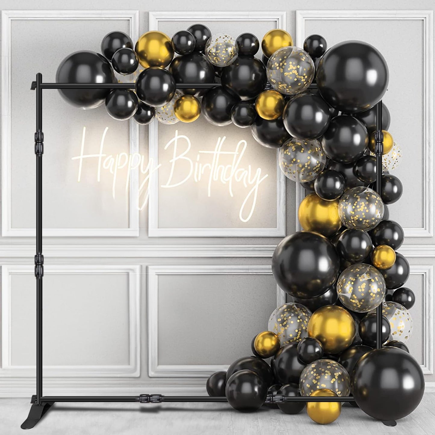 Backdrop Banner Stand, 10x8FT Heavy Duty Adjustable Step and Repeat Stand