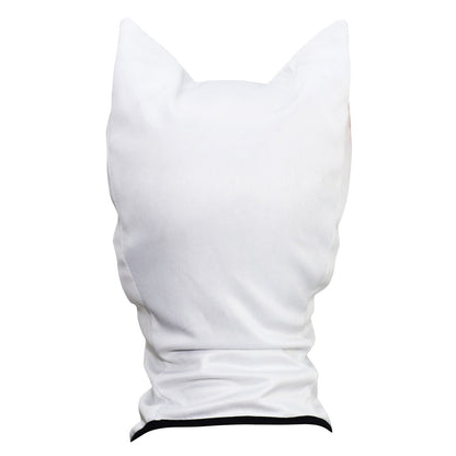 WTACTFUL 3D Animal Ears Balaclava Windproof Face Mask Cover Protection for Music Festivals Raves Halloween Party Riding Skiing Snowboarding Snowmobile White Cat MEB-27