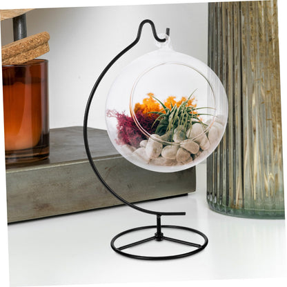 GOOHOCHY Moon Hanger Stand Ornament Display Holder Air Plant Stand Glass Globe Rack