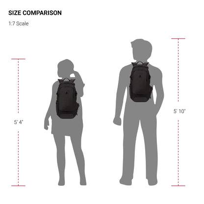 SwissGear 3598 Backpack, Narrow Daypack, Ideal for Commuting and College