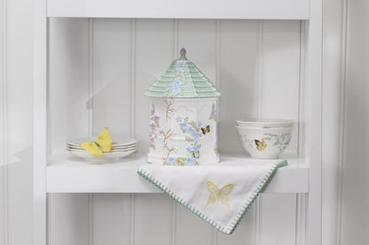 Lenox Butterfly Meadow Figural Gazebo Cookie Jar, 10-Inch, White