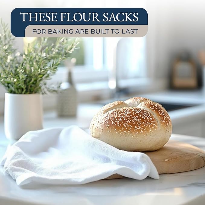 LANE LINEN Dish Towel and Dishcloth Set