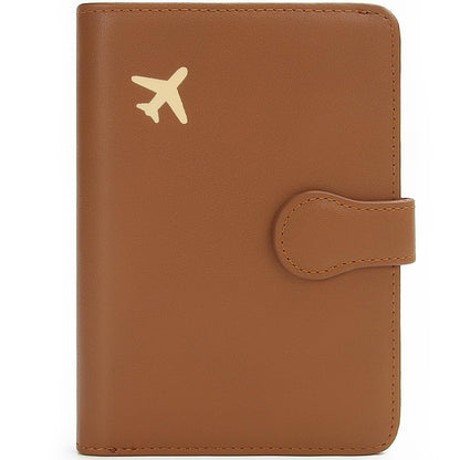 ZOPPEN Rfid Passport Holder for Travel, Passport Cover Wallet Case Travel Essentials Document Organizer, Card Holder Travel Wallet Womens Men, Brown