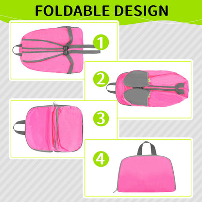 ABULKSALE 48 Pcs 17 Inch Foldable Backpacks in Bulk Classic Back Packs Colorful Book Bags Lightweight Basic Bookbags Wholesale for Homeless Student School Supply Outdoor Travel