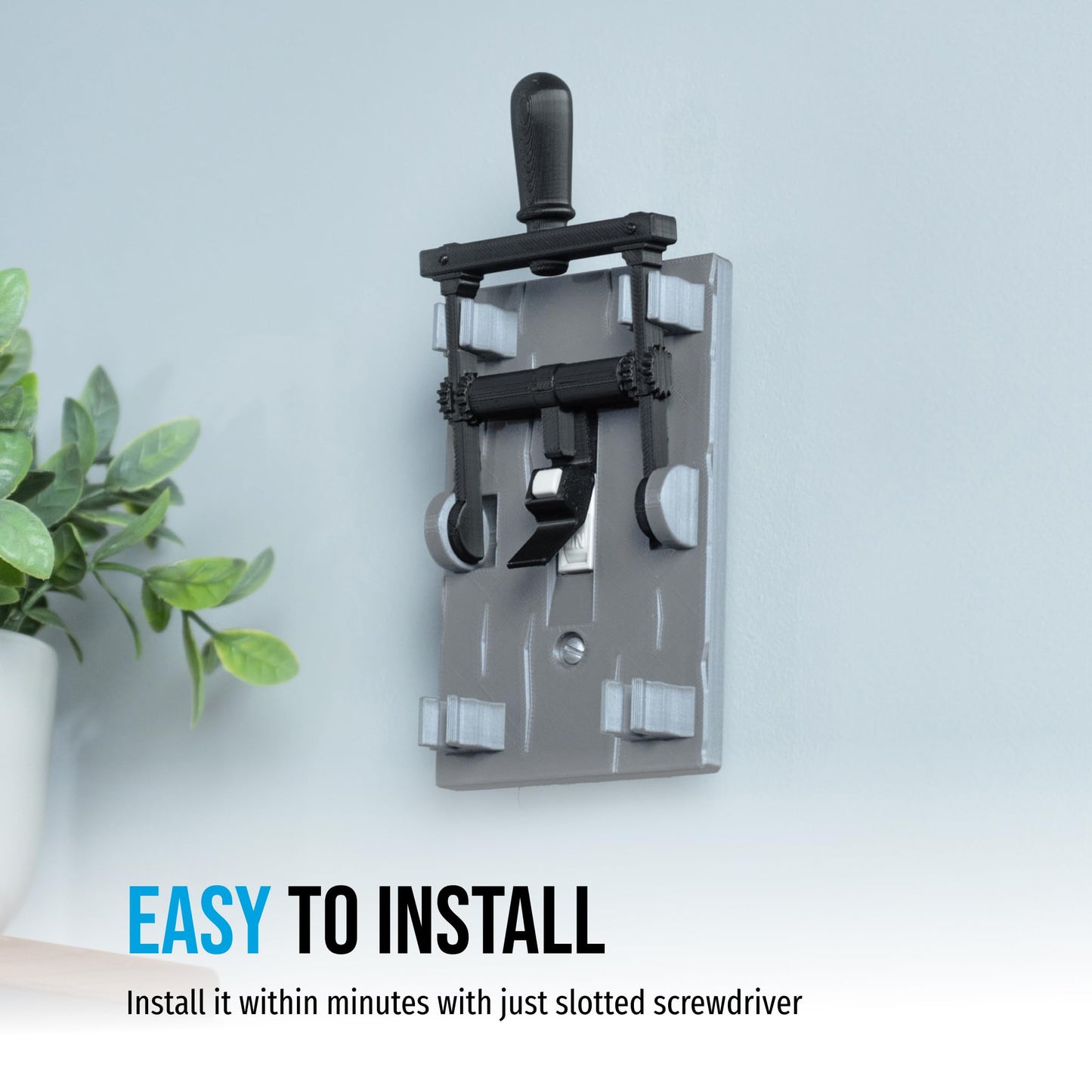Frankenstein Light Switch Cover (Toggle, Grey)