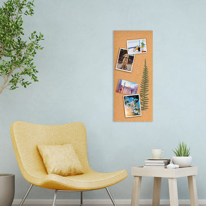Aitakatta 17x8 Cork Board Tiles Bulletin Board, 1/2" Thick Self-Adhesive Cork Boards for Walls, Cork Tiles Vision Board for Home, Office, School, Bulletin Board Decorations(12mm,2pc)