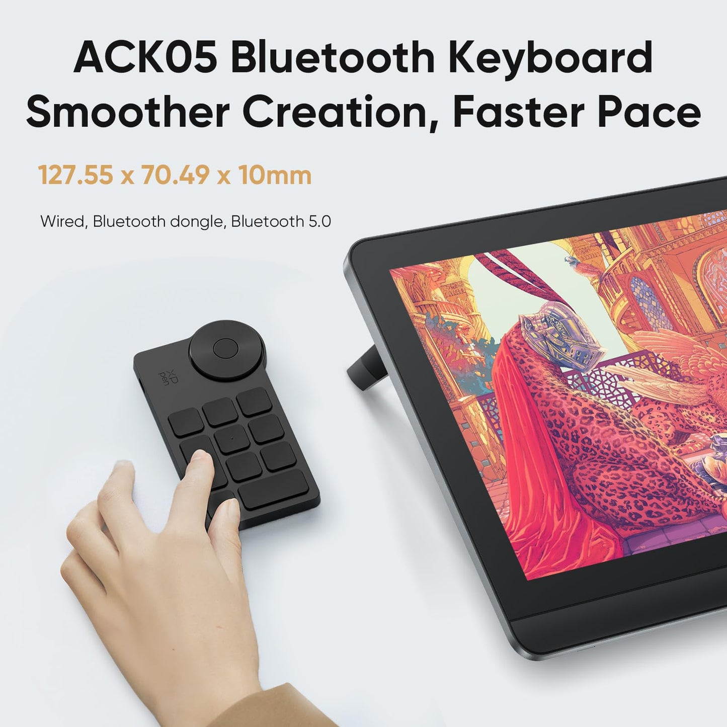XPPen 4K UHD Artist Pro 19 Gen2 Drawing Tablet with Screen, 156% sRGB Graphic Tablet with 1.07 Billion Colors Anti-Glare Drawing Monitor with Dual 16384 Pen Pressure Stylus, Mini Keydial, 18.4"