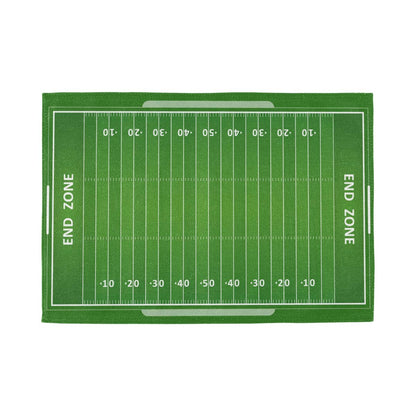 Bardic Set of 1 Washable Placemat American Football Field Pattern Table Mats 18x12 Inch Heat Resistant Non Slip Place Mats for Kitchen Dining Table