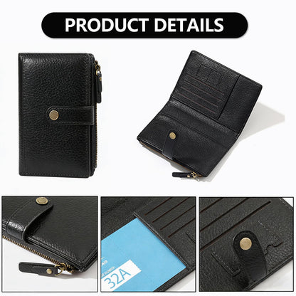 Slim RFID Blocking Passport Holder Wallet,PU Leather Travel Card Organizer,Lightweight Passport Case for Women Men (Black)