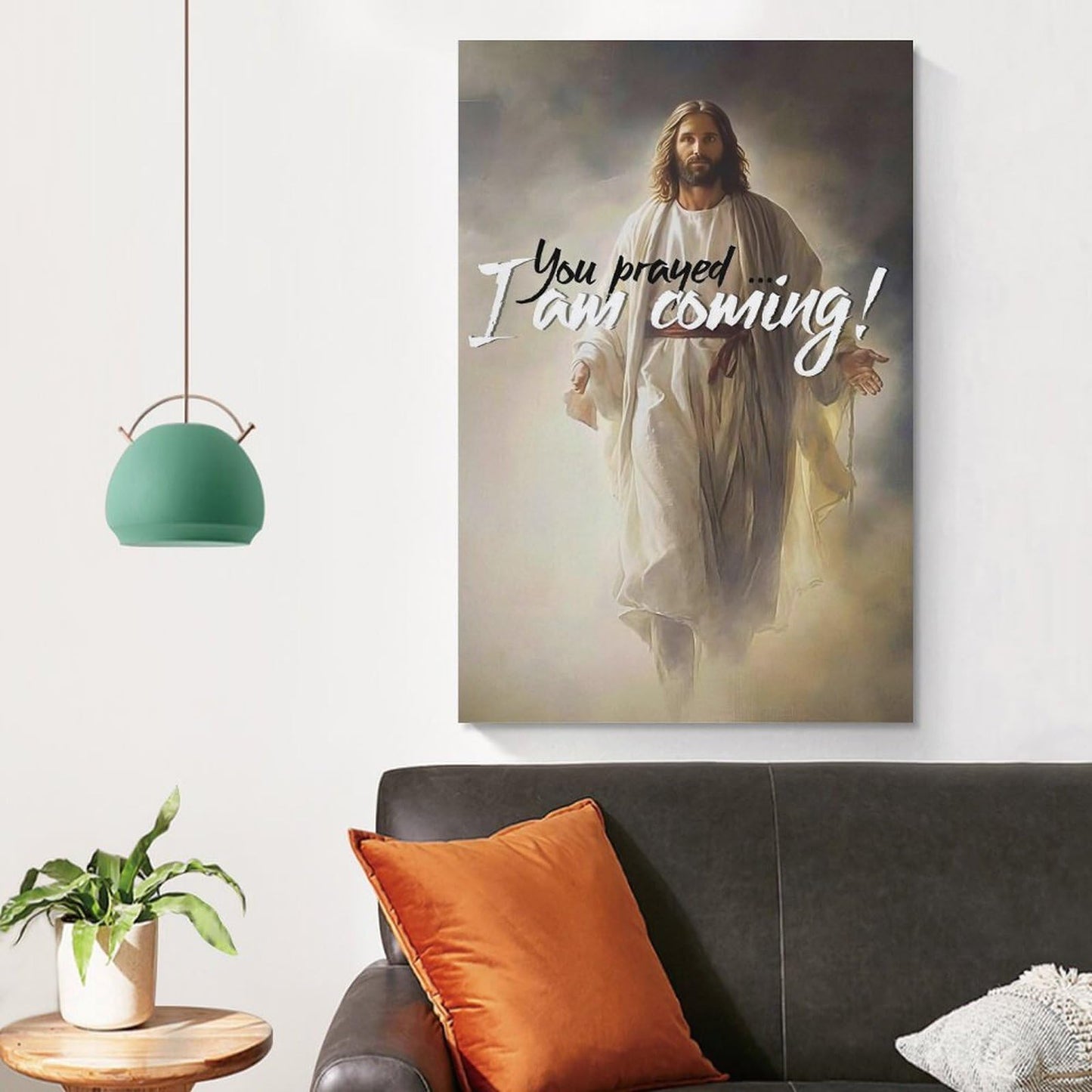 JHXNJDPOST I Am Coming! Religious Poster with Inspirational Message Canvas Wall Art Aesthetic Decorative Painting Living Room Restaurants, Pool Halls And Hotelsstyle-2 12x18inch(30x45cm)