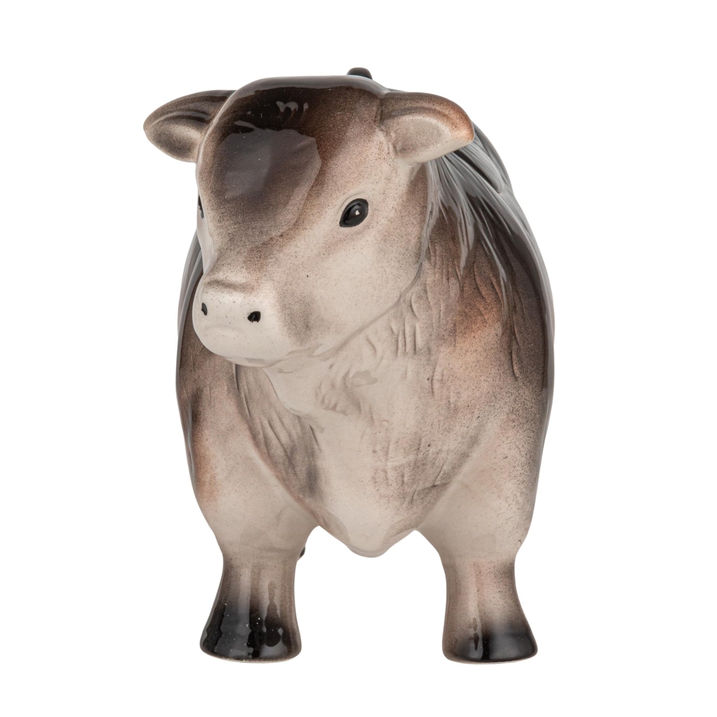 Creative Co-Op Vintage Ceramic Cow Shaped Cookie Jar