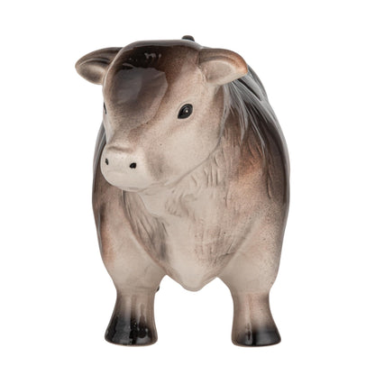 Creative Co-Op Vintage Ceramic Cow Shaped Cookie Jar