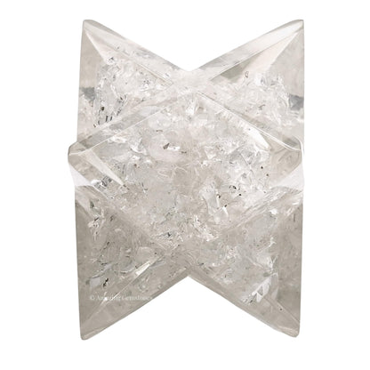 Amazing Gemstone 1 Pcs Clear Quartz Large Crystal Orgone Merkaba Star for Reiki Healing Meditation and Crystal Grid (Sharpest Edges)
