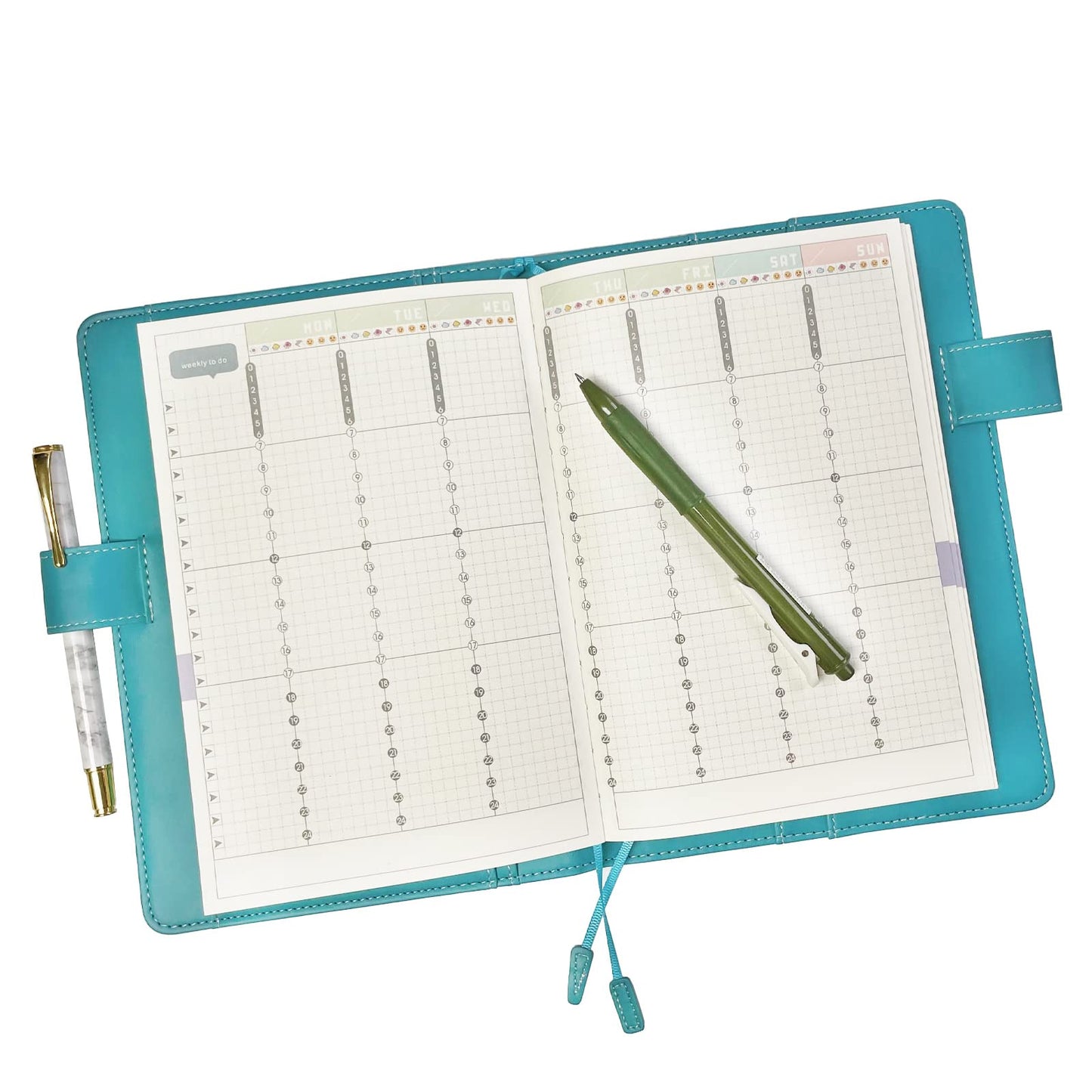 Fromthenon A5 Premium Fabric Cover for Refillable Notebook Planner [A5 Cover Only] (Grey)