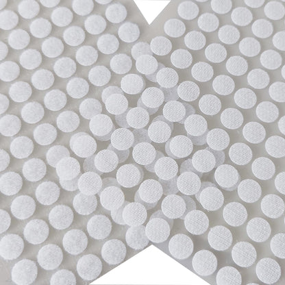 2016Pcs (1008 Pairs) 0.39in/10mm Diameter Hook and Loop Self Adhesive Dots Tapes, White Nylon Sticky Back Dots, Fastener Round Tapes for Home, Office and Classroom
