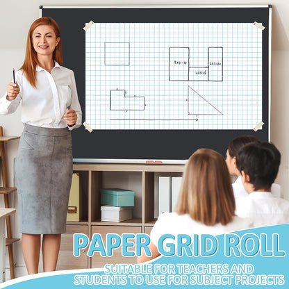 Qyeahkj Blue Checked Bulletin Board Paper Roll Blue White Bulletin Board Background Paper Fade Resistant Classroom Decoration Poster Art Craft Home Wall Education Decoration Supplies 17.7in x 20ft