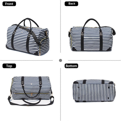 Travel Duffle Bag, Weekender Bag for Women with Shoe Compartment, Carry on Overnight Bag Gym Duffel Bag, Mommy Hospital Bags