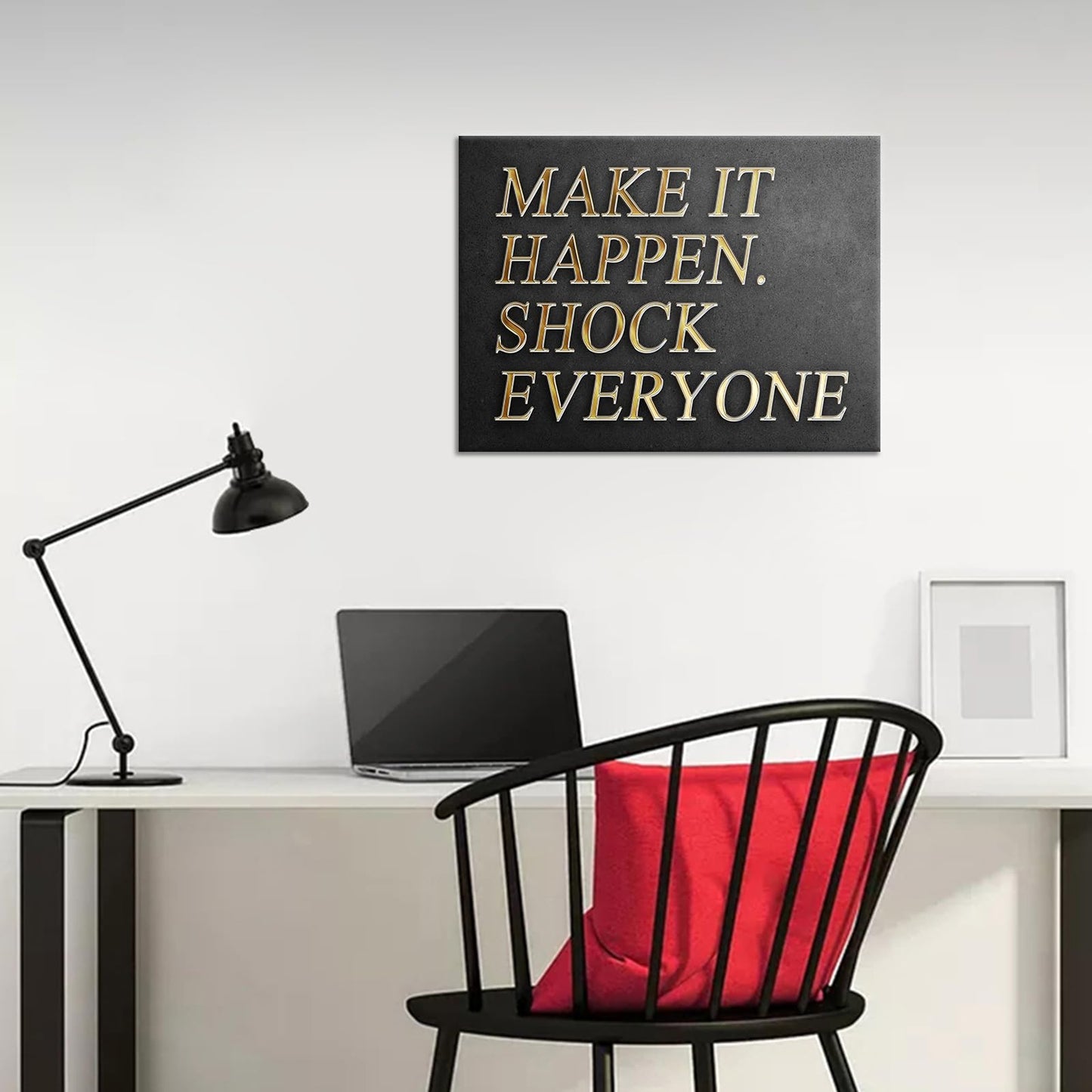 Inspirational Canvas Wall Art Entrepreneur Affirmation Quotes Print Poster Motivational Picture Painting for Office Home Office Parlour Living Room School Decoration Stretched and Framed [24''Wx18''H]