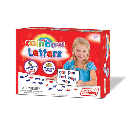 Junior Learning Rainbow Letters, Print, 62 Pieces