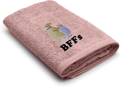 DAN RIVER Dog Towel - Pack of 1, 100% Cotton, 20x40, Ultra Soft 450 GSM, Super Absorbent & Quick Drying Towel for Dogs, Cats, and Other Pets, Dusty Rose.