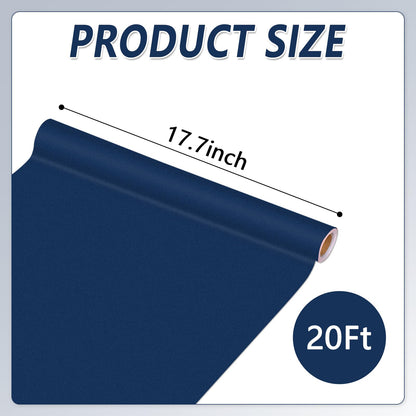 Navy Blue Bulletin Board Paper Roll Navy Blue Bulletin Board Background Paper Back to School Classroom Decoration Poster for Art Craft DIY Projects Home Office Classroom Party Supplies 17.7in x 20ft
