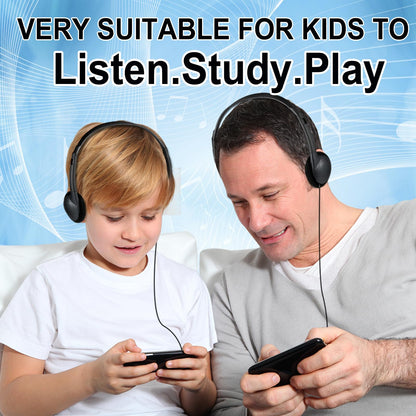 CN-Outlet 50 Packs Classroom Headphones Bulk for School Students Kids Children Toddler Boys Girls Teens and Adult, Wholesale Disposable Earphones (50 Black)