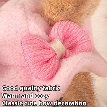 Guinea Pig Clothes,Rabbit Harness,Ferret Bunny Clothes with Pet Rabbit Harness and Leash Mini Hat Bag Cute Brooch for Kitten Small Animal Collars (Blue)
