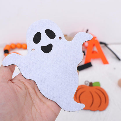 Halloween Trick or Treat Banner- Ghost &Pumpkin Banner for Party Supplies,Hallows Eve Happy Halloween Party Decor Supplies