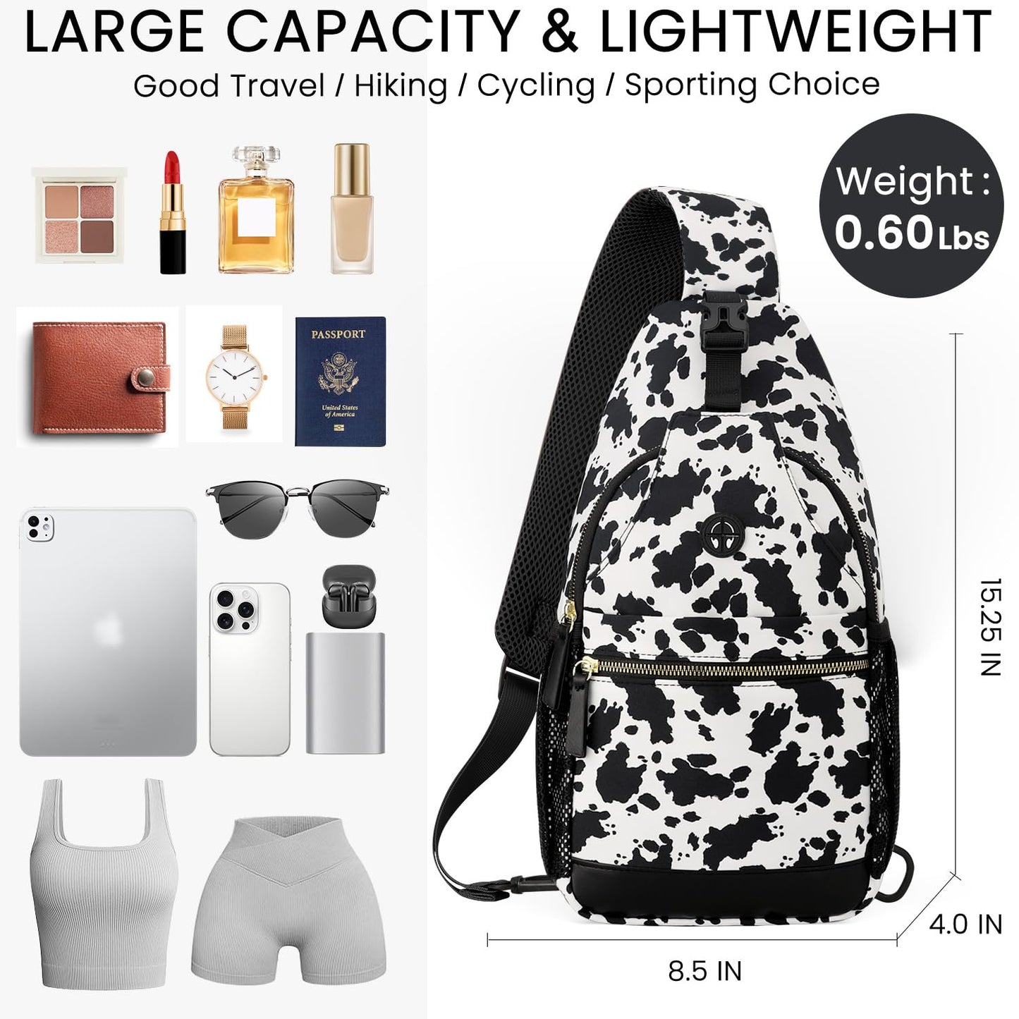 Small Crossbody Purses Bags for Women Men Travel, Chest Sling Bag Women Casual Cross Body Bag for Woman Sling Backpack
