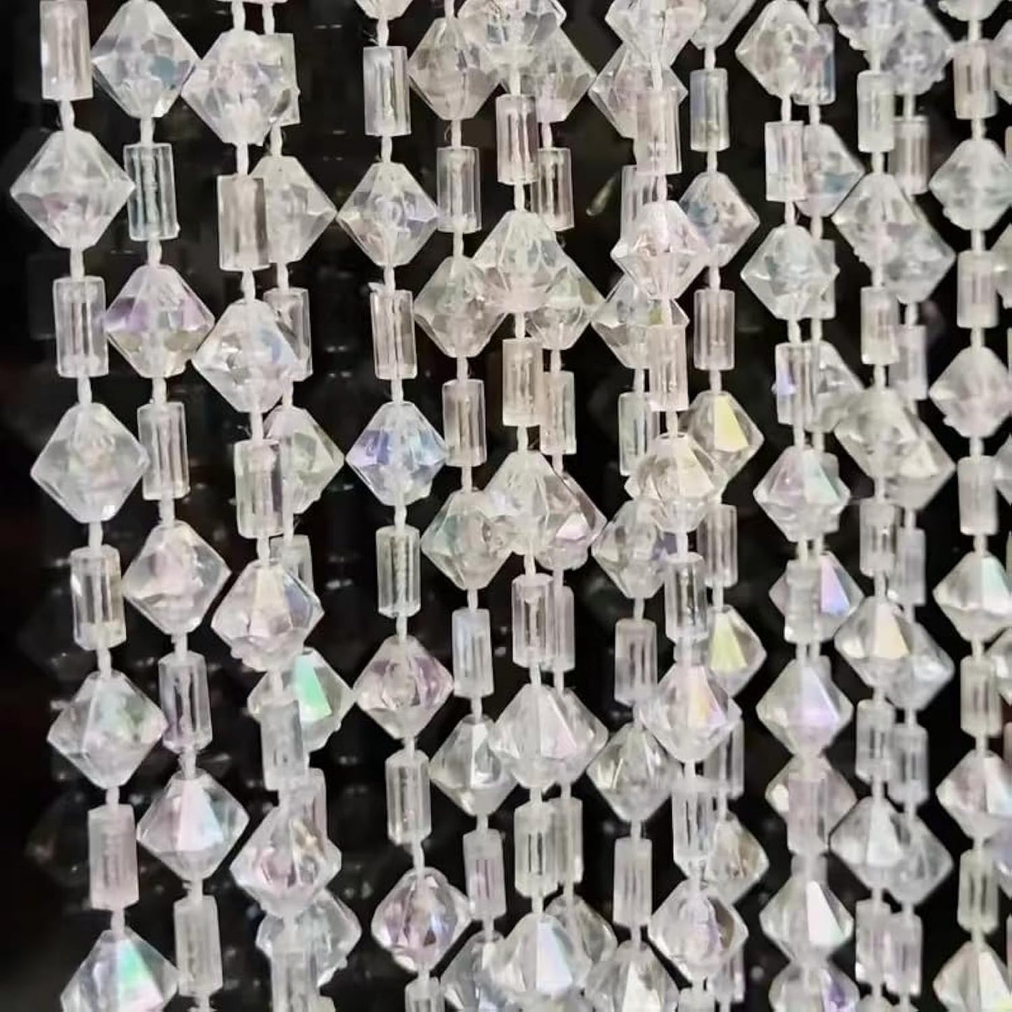 ave split Beaded Curtain Doorways Acrylic Hanging Door Beads String Curtains Tassel Room Divider Screen Decor for Doorway Window Living Room Wedding 046j (100x185cm/39x72.8inch)