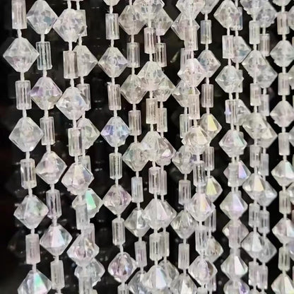 ave split Beaded Curtain Doorways Acrylic Hanging Door Beads String Curtains Tassel Room Divider Screen Decor for Doorway Window Living Room Wedding 046j (100x185cm/39x72.8inch)