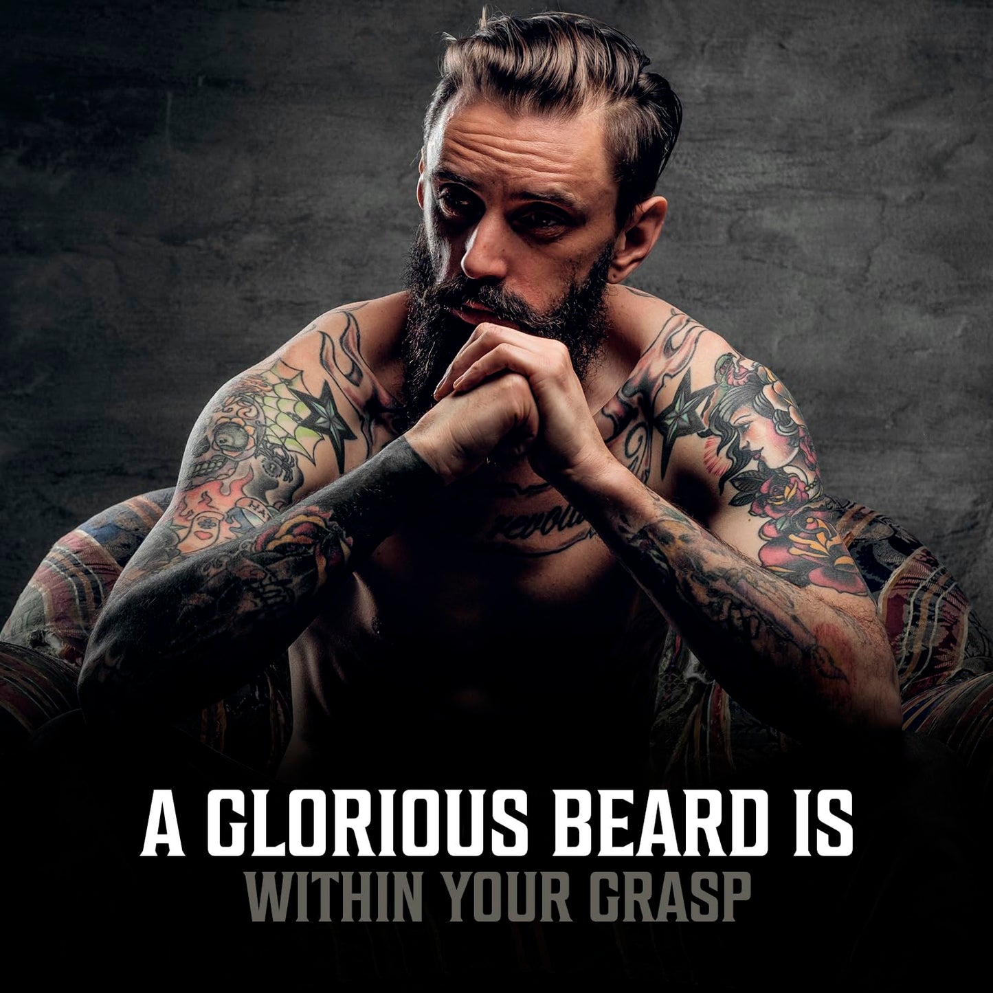 Viking Revolution Sandalwood Beard Oil for Men - Natural Mens Beard Oil with Argan Oil and Jojoba Oil - Beard Softener, Strengthens and Moisturizes - Beard Conditioner for Men (Sandalwood, 1 Pack)
