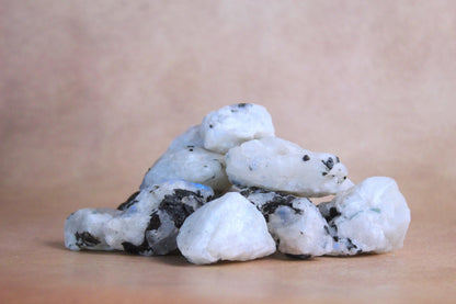 Rainbow Moonstone Raw Crystals – Large 1.25-2.0” Natural Healing Stones for Intuition, Chakra, Meditation, Reiki, Energy Work, Wire Wrapping, Tumbling & Spiritual Moon Magic Decor