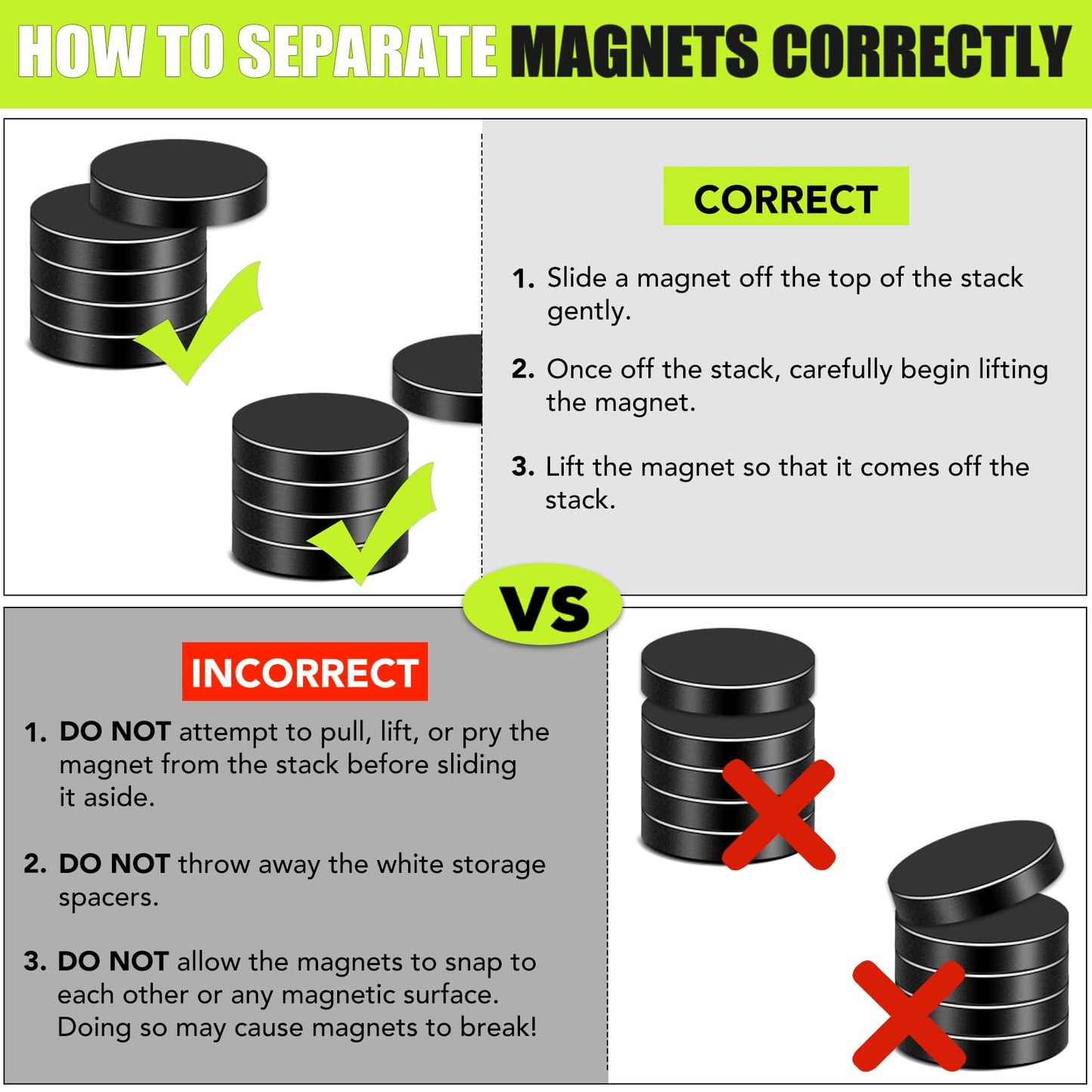 Small Magnets, 120Pack Black Refrigerator Magnets 6x2mm Rare Earth Magnets Neodymium Magnets for Crafts, Whiteboard, Kitchen Cabinet