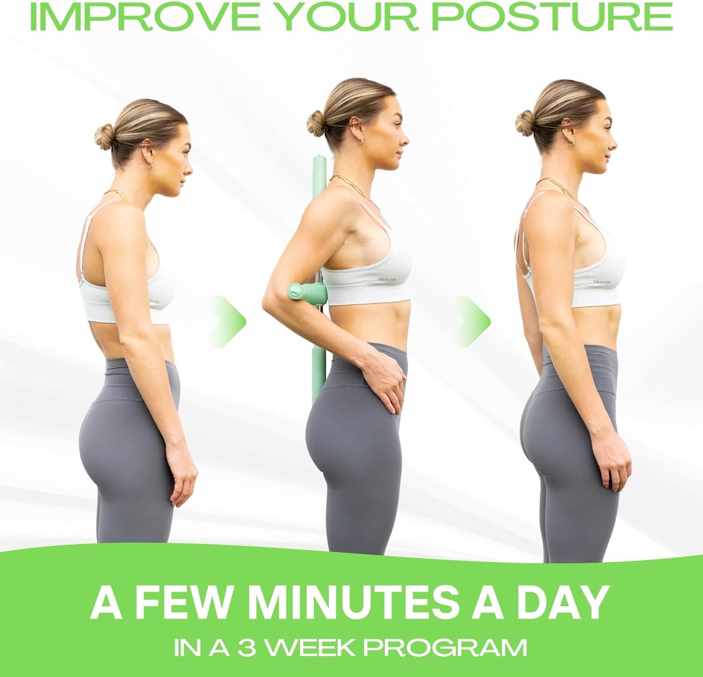 Posture Corrector Yoga Cross Stick - Back Pain Relief for Men Women - Stretcher and Straightener for Upper and Lower Back - Stretch Pole - Neck Hump Equipment Sets bar Device Brace