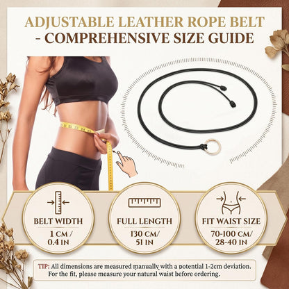 BAOKELAN Women Skinny Thin Belts PU Leather Knotted Waist Belt for Dresses Black A 130CM