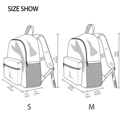 Kcldeci Toddler Backpack for Girls Boys Elephant Flower Heart Kindergarten Elementary Preschool Kids School Bag Book Bag S