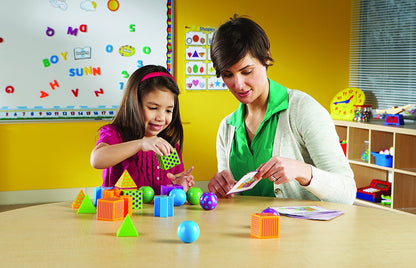 Learning Resources Mental Blox Critical Thinking Game, Homeschool, 20 Blocks, 40 Activity Cards, Ages 5+,Multicolor