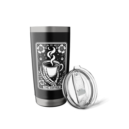 The Coffee Tarot Cards Skeleton Coffee Tarot Card Stainless Steel Insulated Tumbler