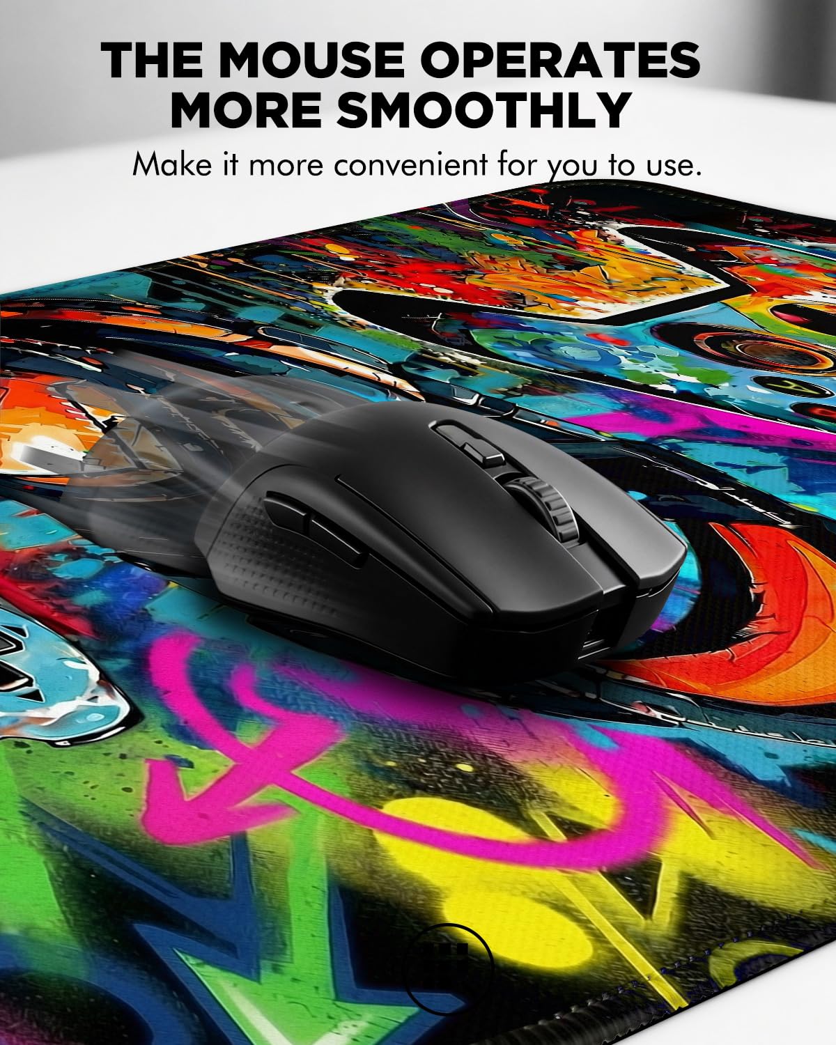 GooodiderX Mouse Pad, Game Mousepad, Large Size 31.5x11.8in, Mouse Pads with Stitched Edge & Rubber Non-Slip Bottom, Designed for Gaming, Home, Office (Game Console)
