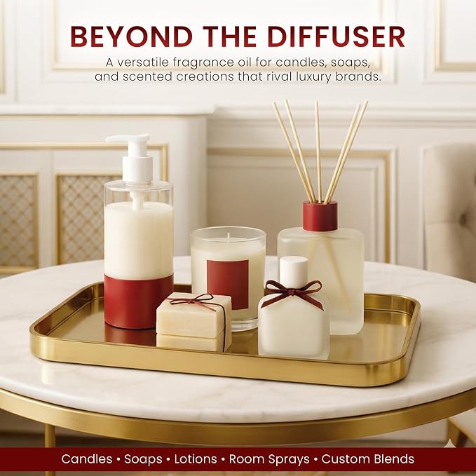Aroma Country Rouge Royale Diffuser Oil - Luxury Essential Oils for Diffuser Refill & Air Freshener Room Spray, Long-Lasting, Natural Home Fragrance and Hotel Scent for Diffusers & Machines (4 Fl. oz)