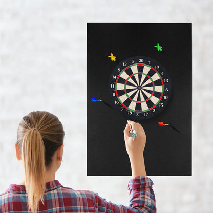 Dart Board Wall Protectors, 36" H X 24" W X 0.5" Thickness, Felt Wall Tiles Dart Board Wall Surround Protector, Cork Board Alternative