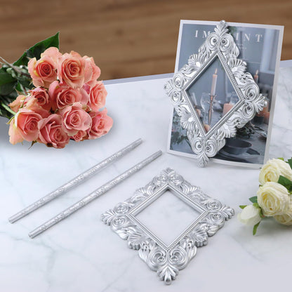 T Tulead 2PCS Rhombus Curtain Tie Backs Plastic Curtain Holdbacks Bling Diamond Window Curtain Tieback Decorative Drapery Holdbacks Silver