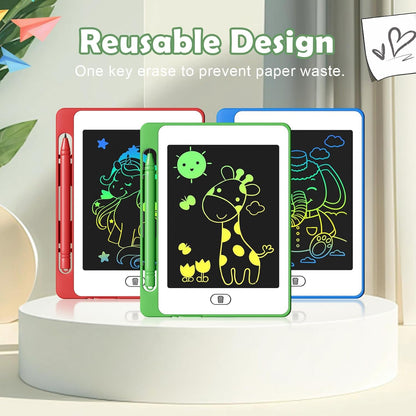 Party Favor 16 Pack LCD Writing Tablet for Kids, 6.5 Inch Colorful Doodle Board, Erasable Reusable Electronic Drawing Pads, Educational Learning Toys Birthday Gifts for Girls Boys Age 3 4 5 6 7 8