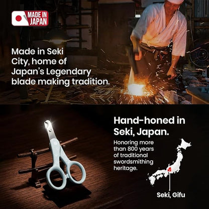 Necoichi Purrcision Feline Nail Clippers | Lever Principle Cat Nail Clipper | Butter-Smooth Cuts | Made in Japan, Seki Swordsmith Craftsman | Stainless Steel Cat Claw Trimmer for Indoor Cats (Mint)